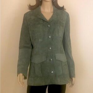 EUC St John suede jacket size large.
